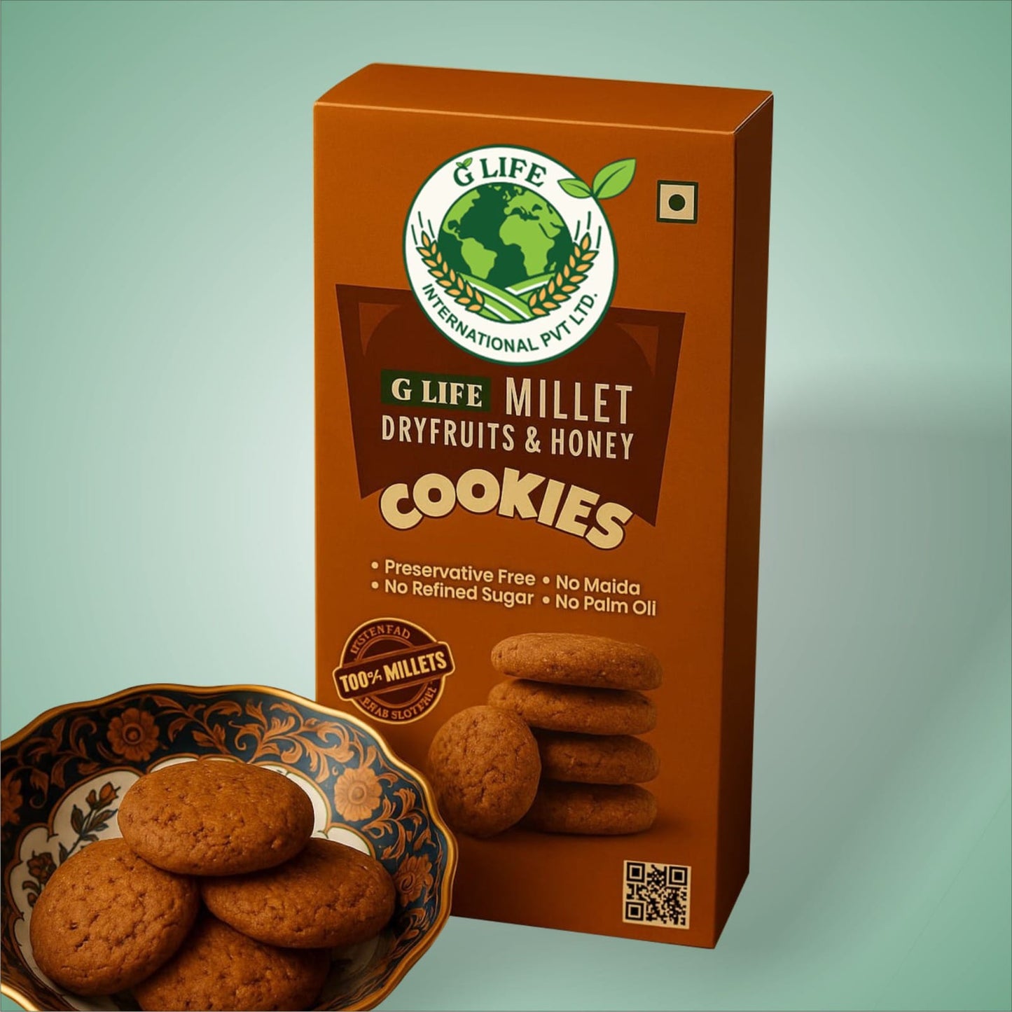 Millet Dry Fruits and Honey Cookies