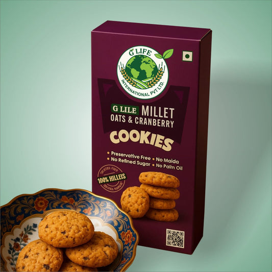Millets Oats and Cranberry Cookies