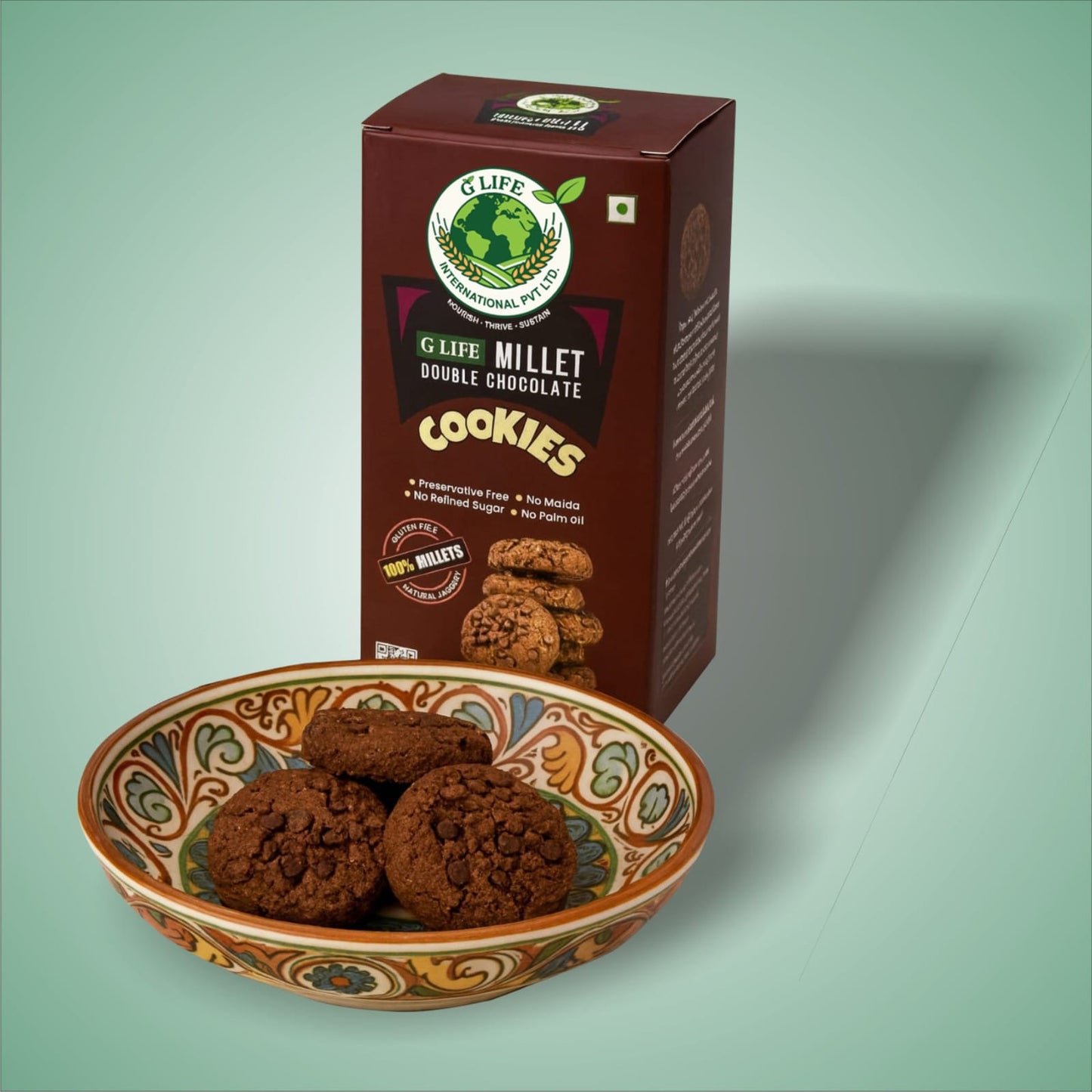 Millet Double Chocolate Cookies